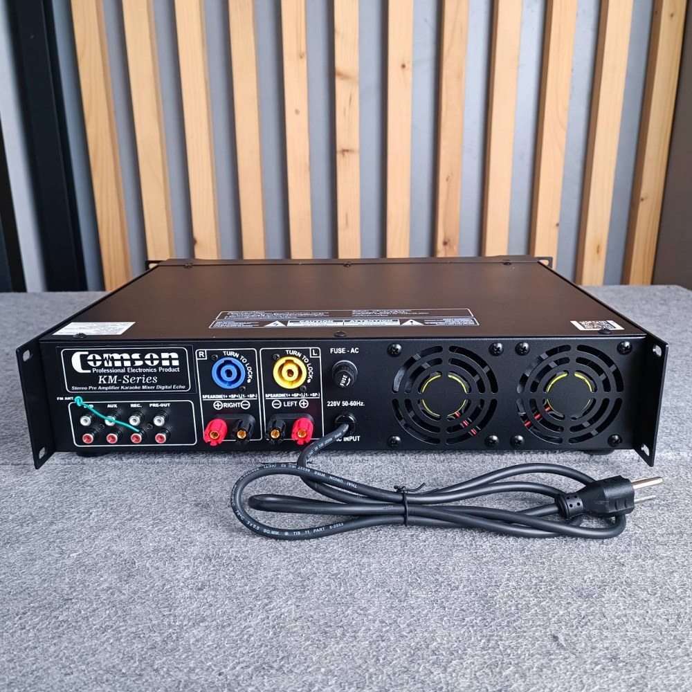 COMSON KM-2500C แอมป์ แอมป์คาราโอเกะ เครื่องขยายเสียง มีปรีแอมป์ในตัว USB MP3 KM 2500 C KM2500 เอไอ-ไพศาล