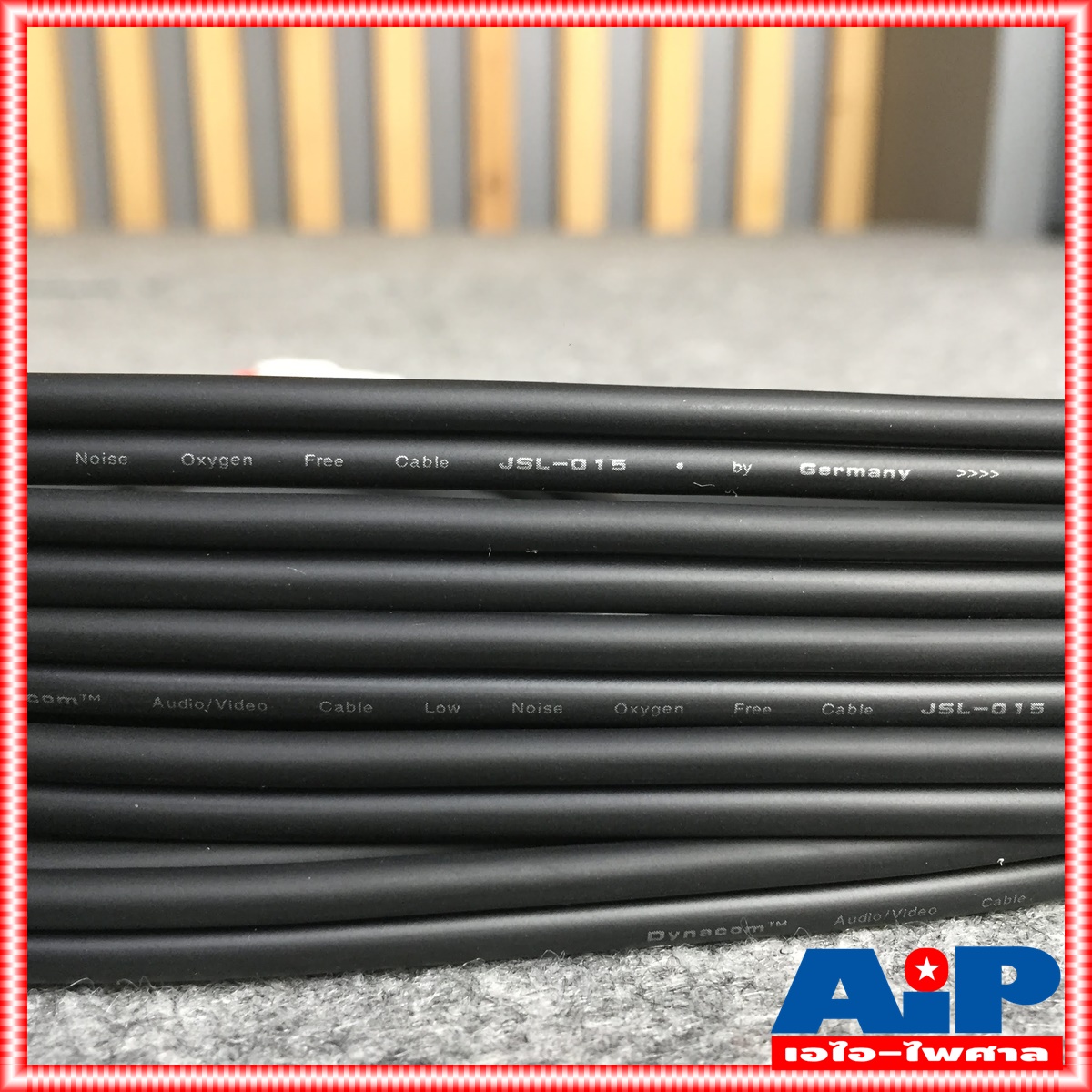 5เมตร สายสัญญาณสเตริโอ TRST 3.5 to RCA 2 หัว DYNACOM J015-7 สาย P.TR-ST - P. RCA x2 สาย TR-ST ออก RCA x2 5M