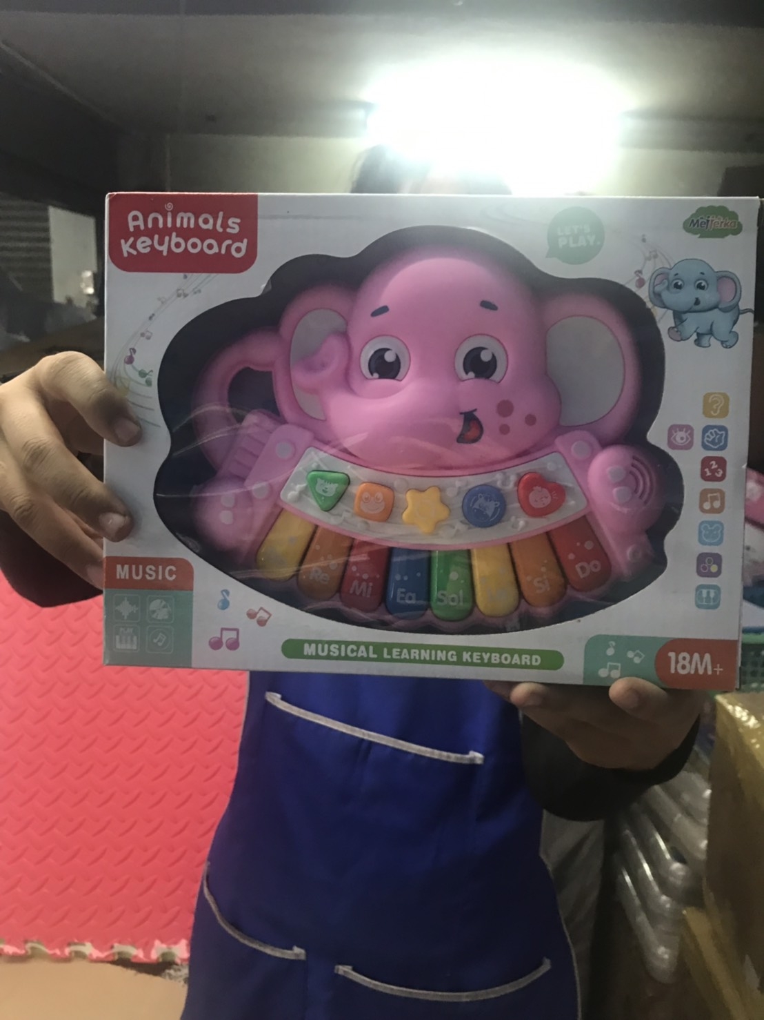 MTK012 ของเล่นออร์แกนช้างใส่ถ่าน ออแกนของเล่น ออร์แกนใส่ถ่าน ปลีกกล่องละ