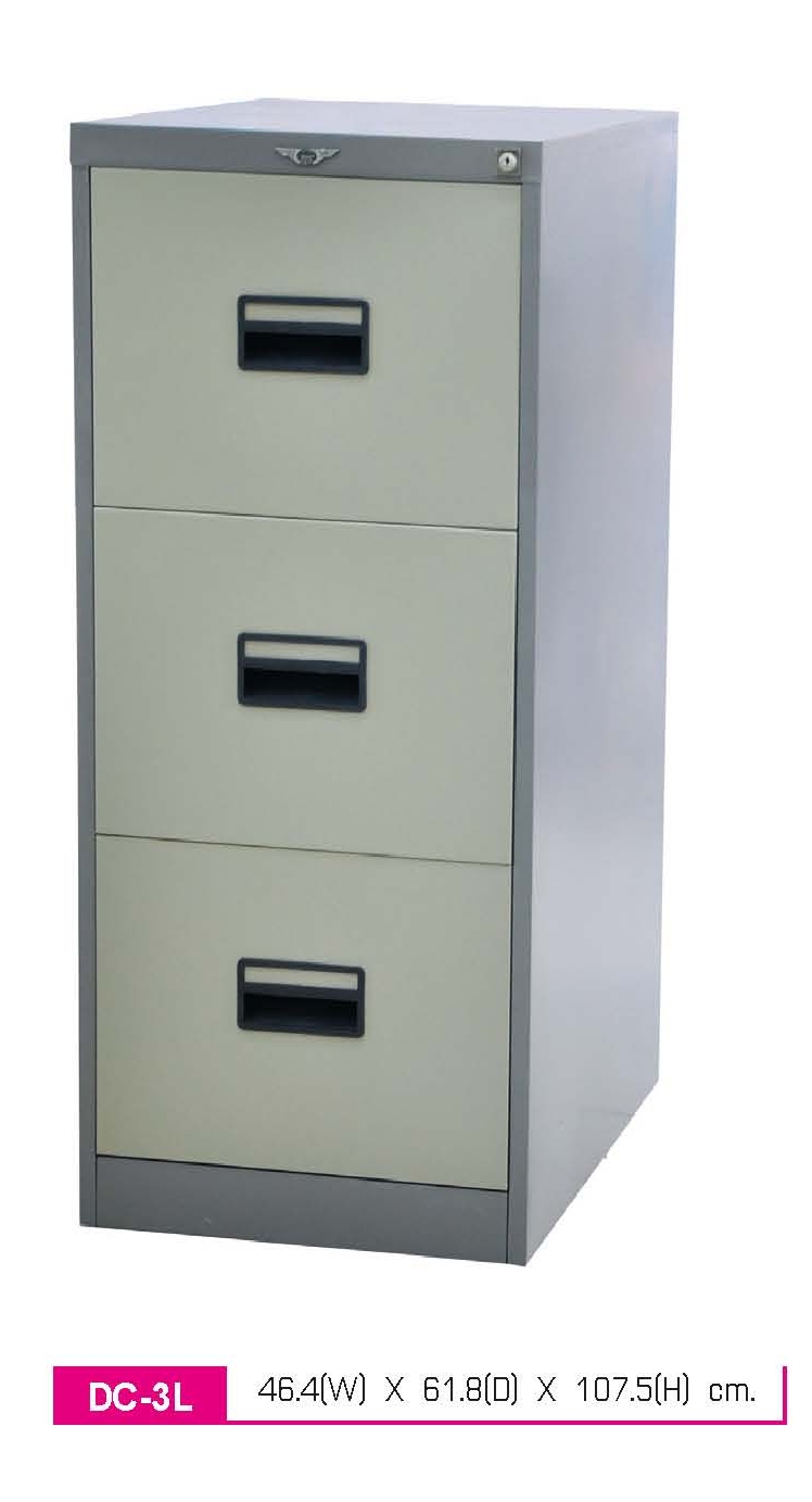 ตู้เก็บเอกสาร 3 ลิ้นชัก, ตู้ 3 ลิ้นชักเก็บเอกสาร, ตู้เหล็กเก็บเอกสาร 3 ลิ้นชัก Elegant รุ่น FD-03
