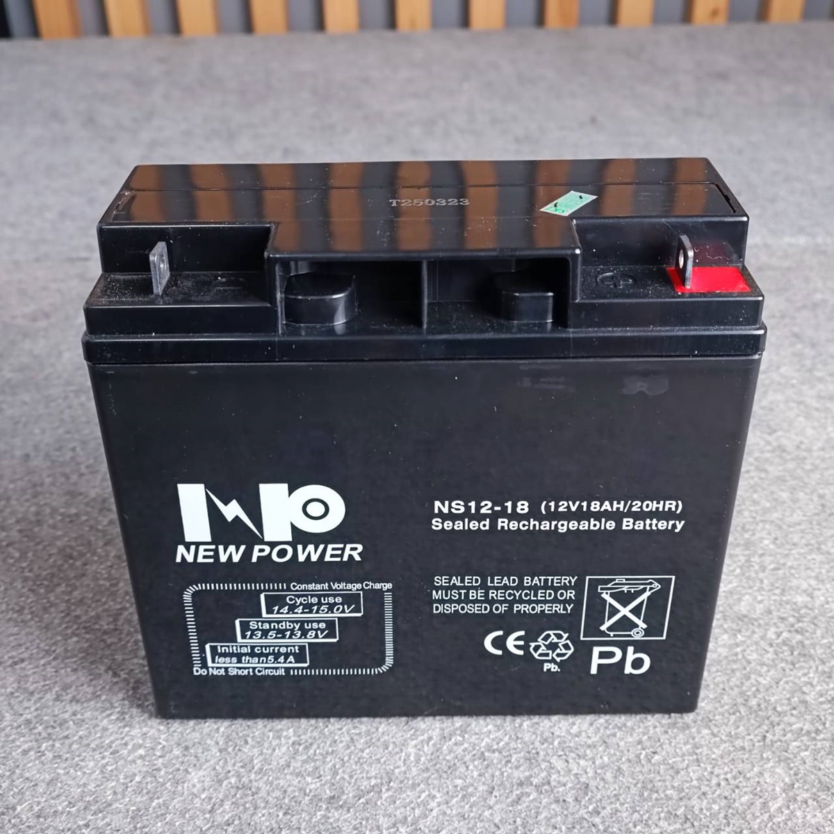 NEW POWER 12V 18AH แบตเตอรี่แห้ง แบตเตอรี่ UPS 18A Battery แบตสำหรับสำรองไฟ แบตUPS แบตเตอรี่UPS เครื่องสำรองไฟฉุกเฉิน เอไอ-ไพศาล