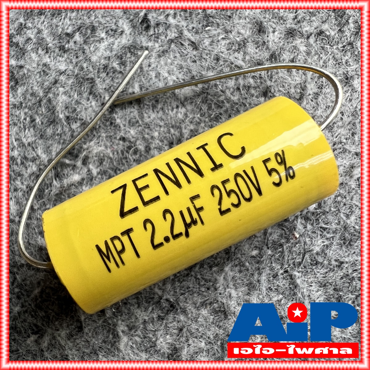 1ตัว ZENNIC C2.2/250V MPT สีเหลือง Cเสียงแหลม คาปาซิเตอร์ คอนเดนเซอร์ ซีเสียงแหลม ซ๊2.2/250โวลต์ ซีตัดเสียงแหลม เอไอ-ไพศาล