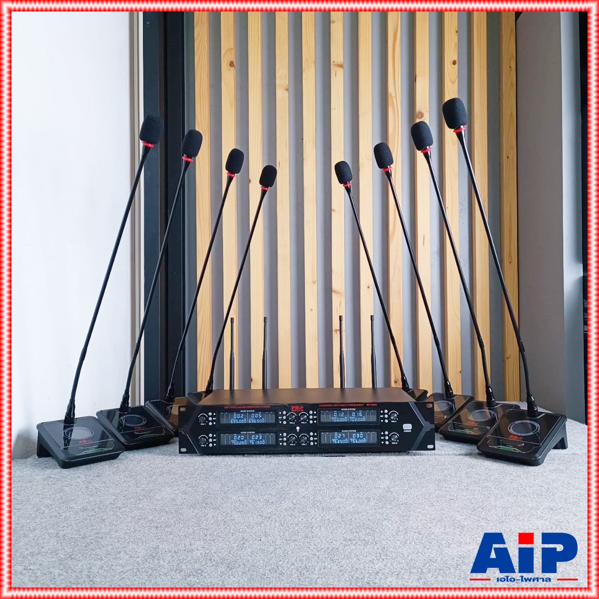 PROPLUS MT-U800 ไมค์ลอยตั้งโต๊ะ 8ตัว UHF Wireless Microphone ชุดไมค์ประชุมไร้สาย ไมค์ลอยไร้สาย โปรพลัส MT U800 MTU800 เอไอ-ไพศาล