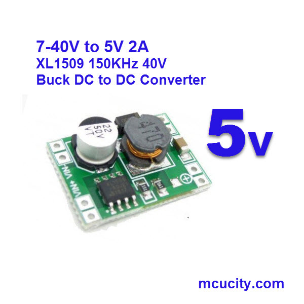 40V to 5VDC FIXED XL1509 step-down module output voltage adjustable ultra-small mini version can replace MP1584