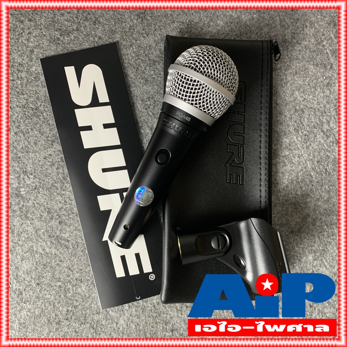 SHURE แท้ รุ่น PGA48-LC *แท้มหาจักร* PGA48 PGA-48 Dynamic Microphone +++ ชัวร์ ไมค์ ไมค์สาย ไมค์ร้อง
