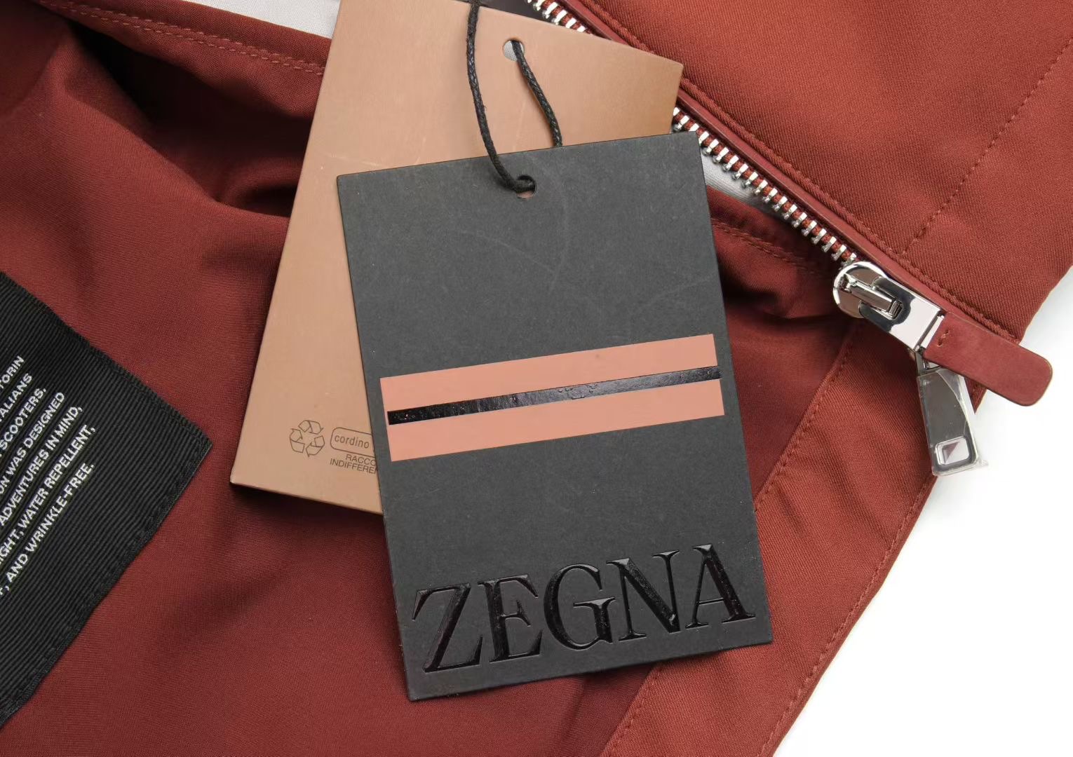 **do** เสื้อคลุม Zegna MOTORIN 100CC MICROFIBER BLOUSON สินค้าใหม่ ของแท้