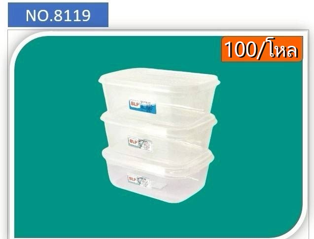 กล่องเวฟ 8119 ใส (ราคาต่อโหล)
