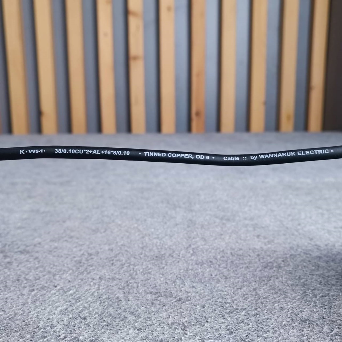 ขด100เมตร KANE VVS-1 สายไมค์สเตอริโอ สีดำ สายสัญญาณ VVS1 VVS 1 สายไมค์ST สายไมค์ 6mm สายชีลด์สเตอริโอ เอไอ-ไพศาล