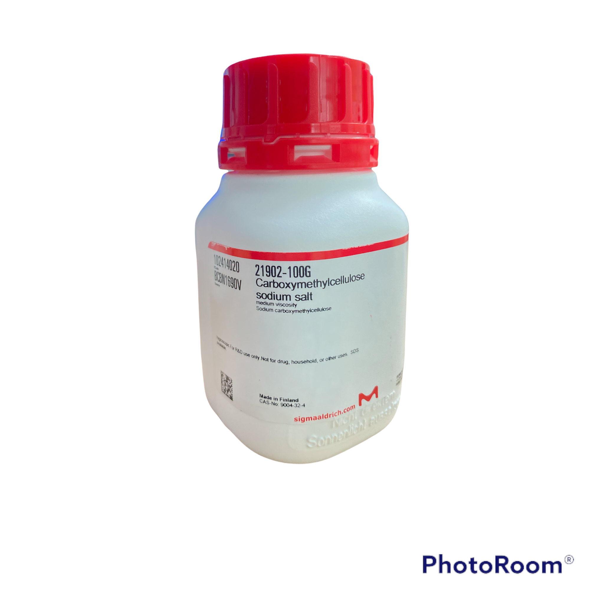 Carboxymethylcellulose Sodium Salt, 100 g -sigma aldrich