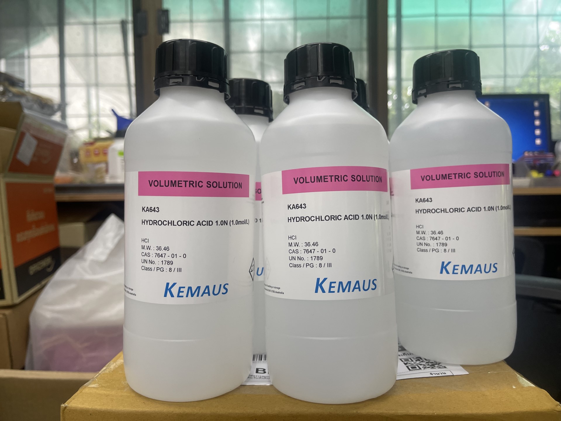 Hydrochloric acid 1.0N, 1 L - Kemaus