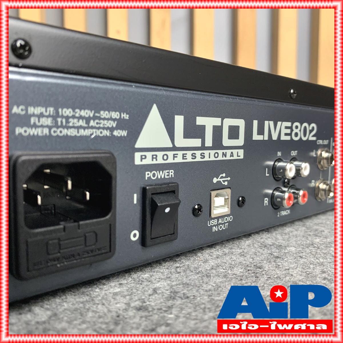 ALTO LIVE-802 MIXER เครื่องแต่งเสียง เครื่องปรับแต่งเสียง เครื่องเสียง มิกเชอร์ มิกซ์ LIVE 802 LIVE802 เอไอ-ไพศาล