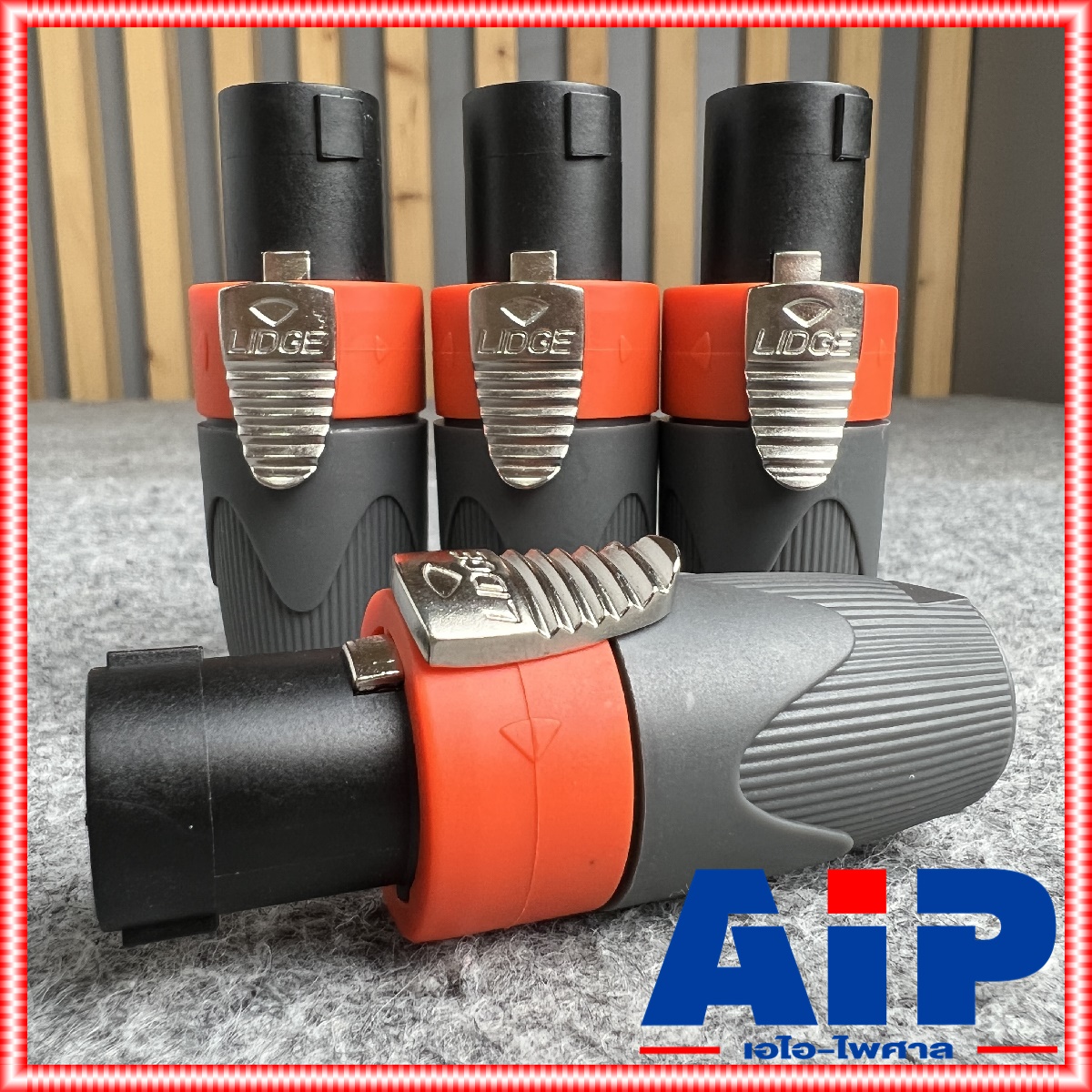 แพ็ค4ตัว Lidge YM-122A speakon สีส้ม สเปคคอน ตัวผู้ แจ็คสเปคคอน YM 122 A สเปคคอนตัวผู้ สเปคคอนตู้ลำโพง YM122 เอไอ-ไพศาล