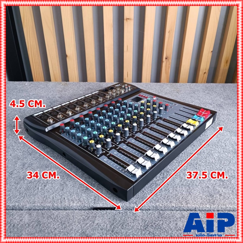 HOTROCK CT-80S MIXER เครื่องปรับแต่งเสียง สเตอริโอ มิกเซอร์ 8 ช่อง BLUETOOTH USB MP3 เอ็ฟเฟ็คแท้ ฮอทร็อค CT 80S CT80S เอไอ-ไพศาล