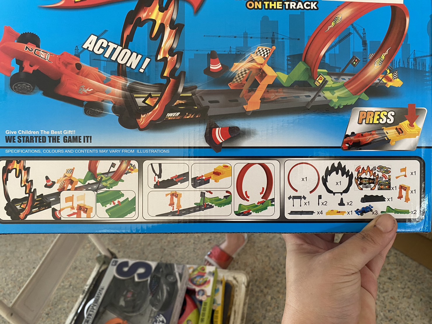 GB668 ของเล่นเด็กรางรถตีลังกา รางรถของเล่น ปลีกชิ้นละ