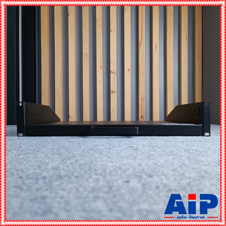 สีดำ NPE SLIDE TRESTLE SUPPORT OS-700 ถาดสไลด์ ถาดรองสไลด์ ถาด สไลด์ ใส่แร็ค วาง มิกเซอร์ OS700 OS 700 เอไอ-ไพศาล