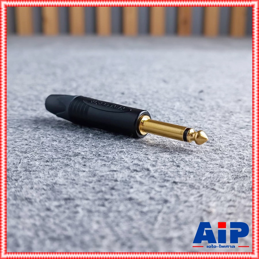 ตัวสีดำ 1ตัว NEUTRIK NP2X-B สีดำ ของแท้ ปลั๊กไมค์โมโน (Mono Phone Plug) โฟนปลั๊ก โฟนโมโน Phone mono NP 2X NP-2X NP2X B ปลั๊กโมโน ปลั๊กไมค์โมโน 1/4" (6.35mm.)