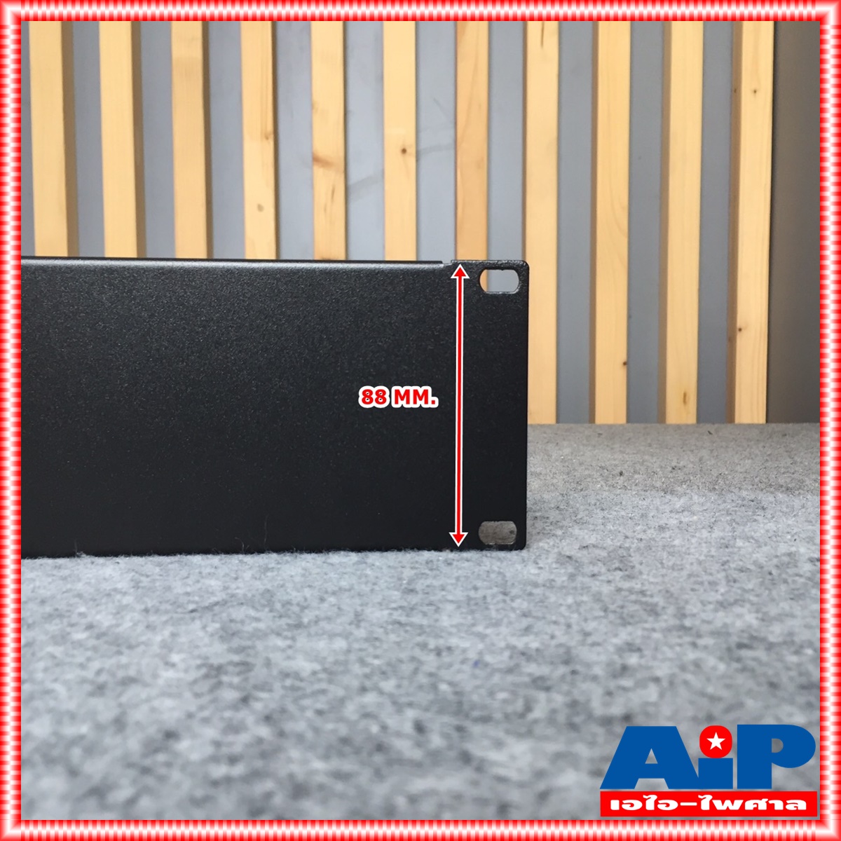 NPE BLANK PANEL 2U Ms-Blk แผ่นยึดแร็ค แผ่นปิดแร็ค 2 U แผ่นเหล็ก ปิดแร็ค อุปกรณ์แร็ค เอไอ-ไพศาล