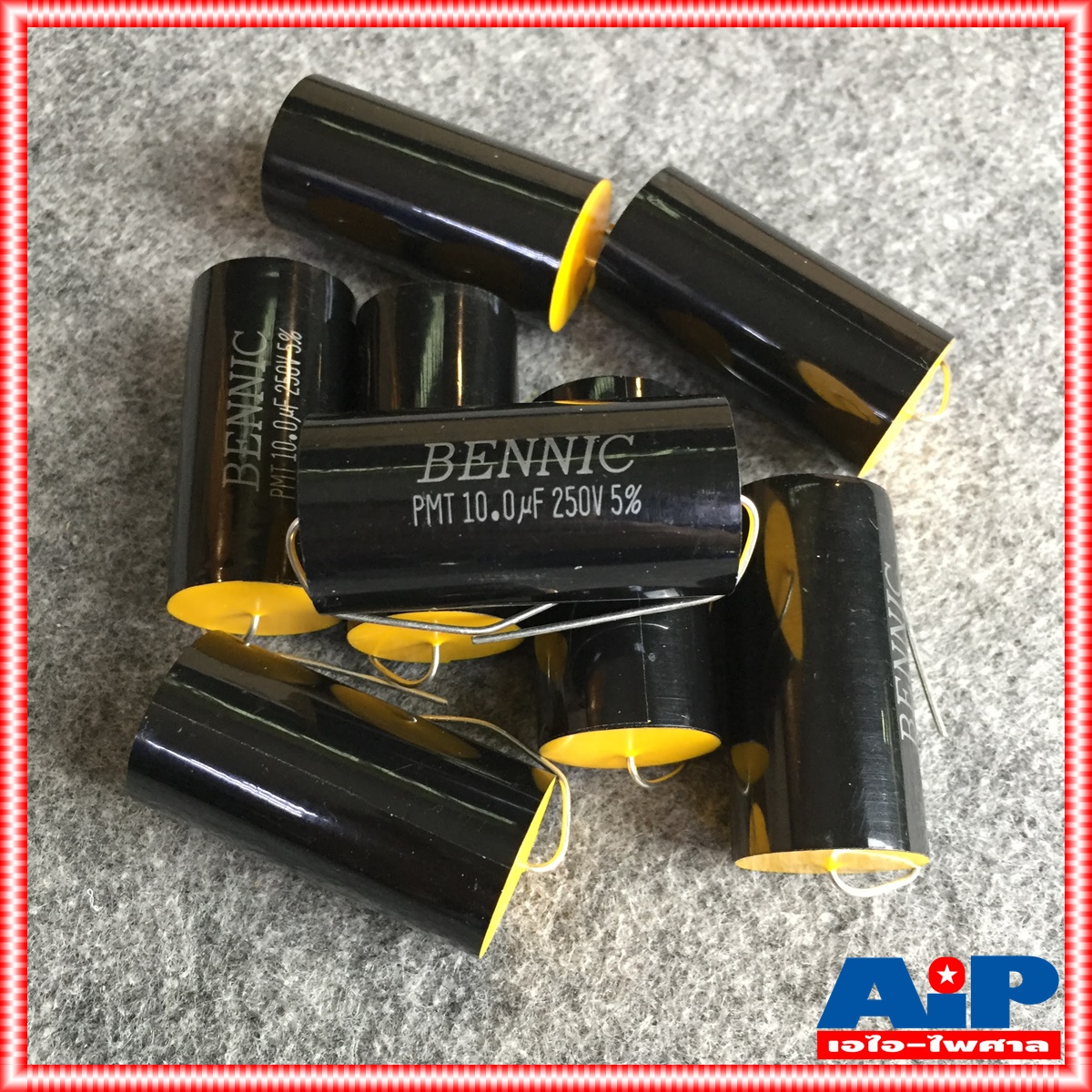 C 10 UF 250VDC MET BENNIC สีดำ c ใส่ลำโพง คาปา ลำโพง C คอนเดนเซอร์ 10UF /250VDC 10/250VDC PMT (MPT)