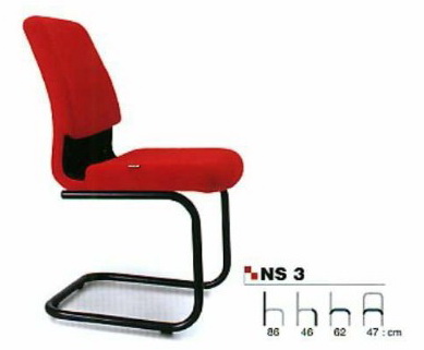 เก้าอี้สำนักงาน, เก้าอี้รับรอง, เก้าอี้รับรองขาซี ไม่มีท้าวแขน อาซาฮี (asahi) รุ่น NS 3