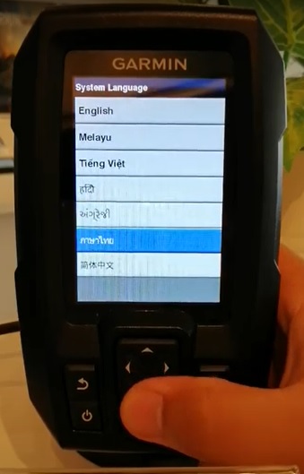 เครื่องหาปลา+GPS ยี่ห้อ Garmin FF250GPS With Dual-Beam Transducer เมนูไทย