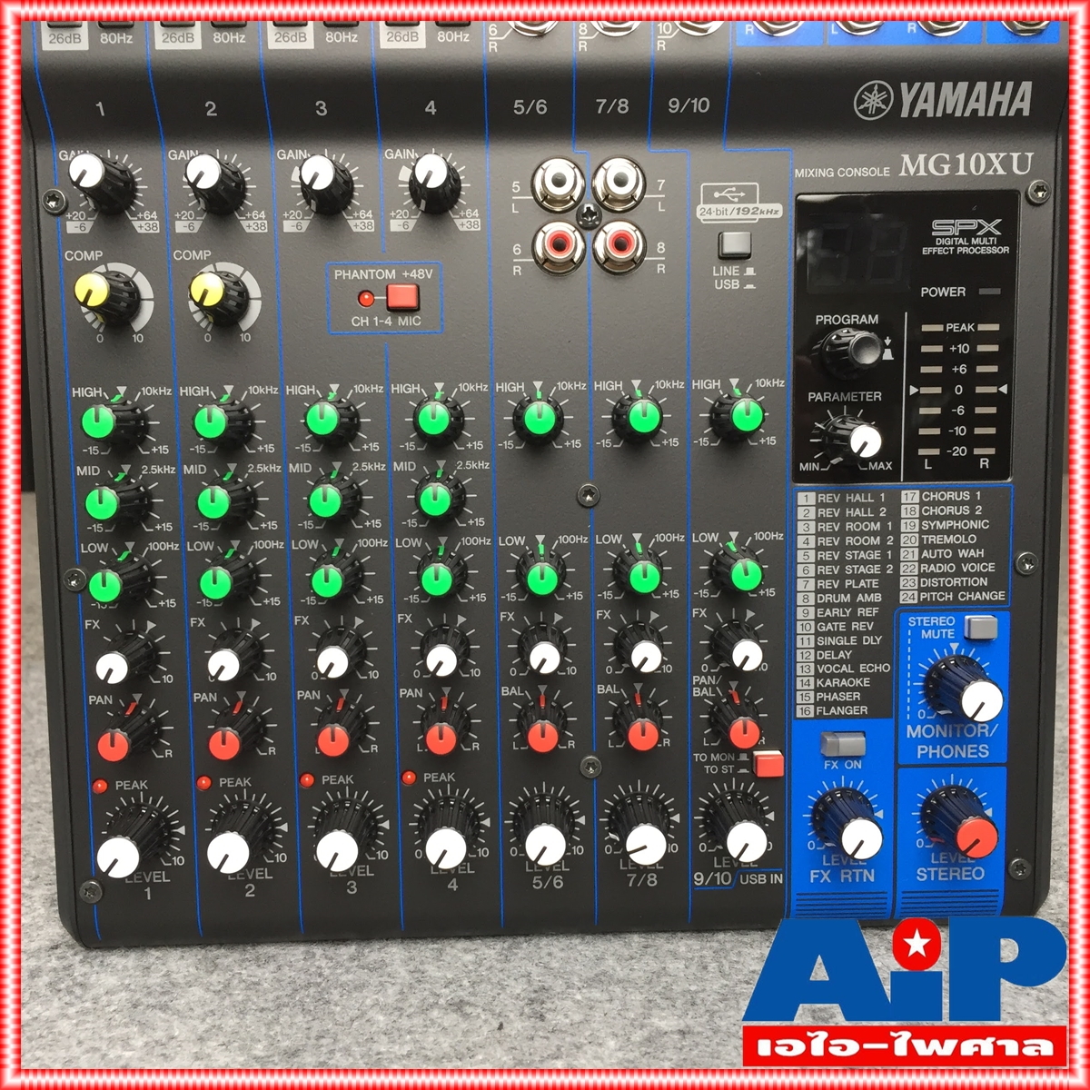 YAMAHA MG10XU MIXER รุ่น MG-10XU มิกซ์เซอร์ (ของแท้ 100% ประกัน สยามยามาฮ่า) ขนาด 10 ช่อง เอฟเฟค USB MG10 XU MG-10 MG 10 XU เอไอ-ไพศาล +++