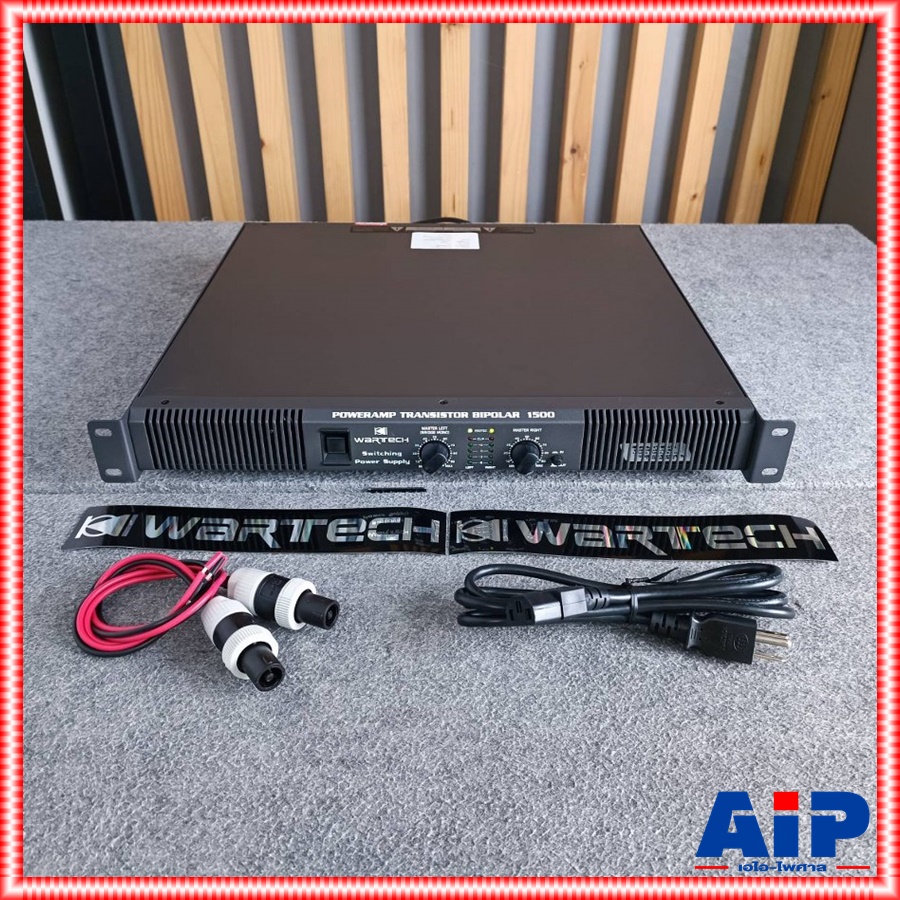 WARTECH 1500W BIPOLAR 1U POWER เพาเวอร์แอมป์ แอมป์ขยาย แอมป์ขยาย1500W แอมป์WARTECH เครื่องขยายเสียง เครื่องเสียง