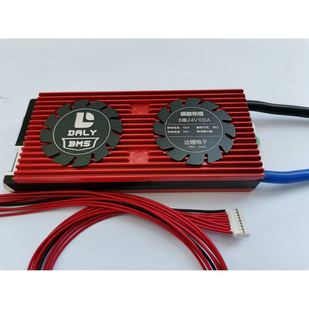 โล๊ะราคาพิเศษ 100A BMS Daly LifePo4 4S สำหรับป้องกันแบตเตอรี่ Lithium phosphate รุ่น 100A