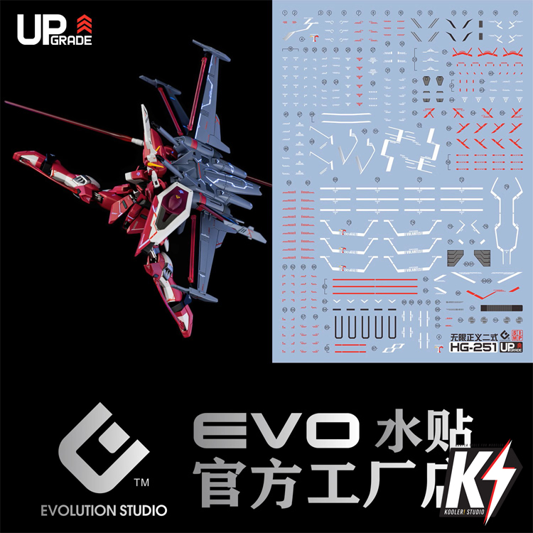 Waterdecal EVO UP Grade HG Infinite Justice Gundam Type II #ดีคอลน้ำสำหรับติดกันพลา กันดั้ม Gundam พลาสติกโมเดลต่างๆ