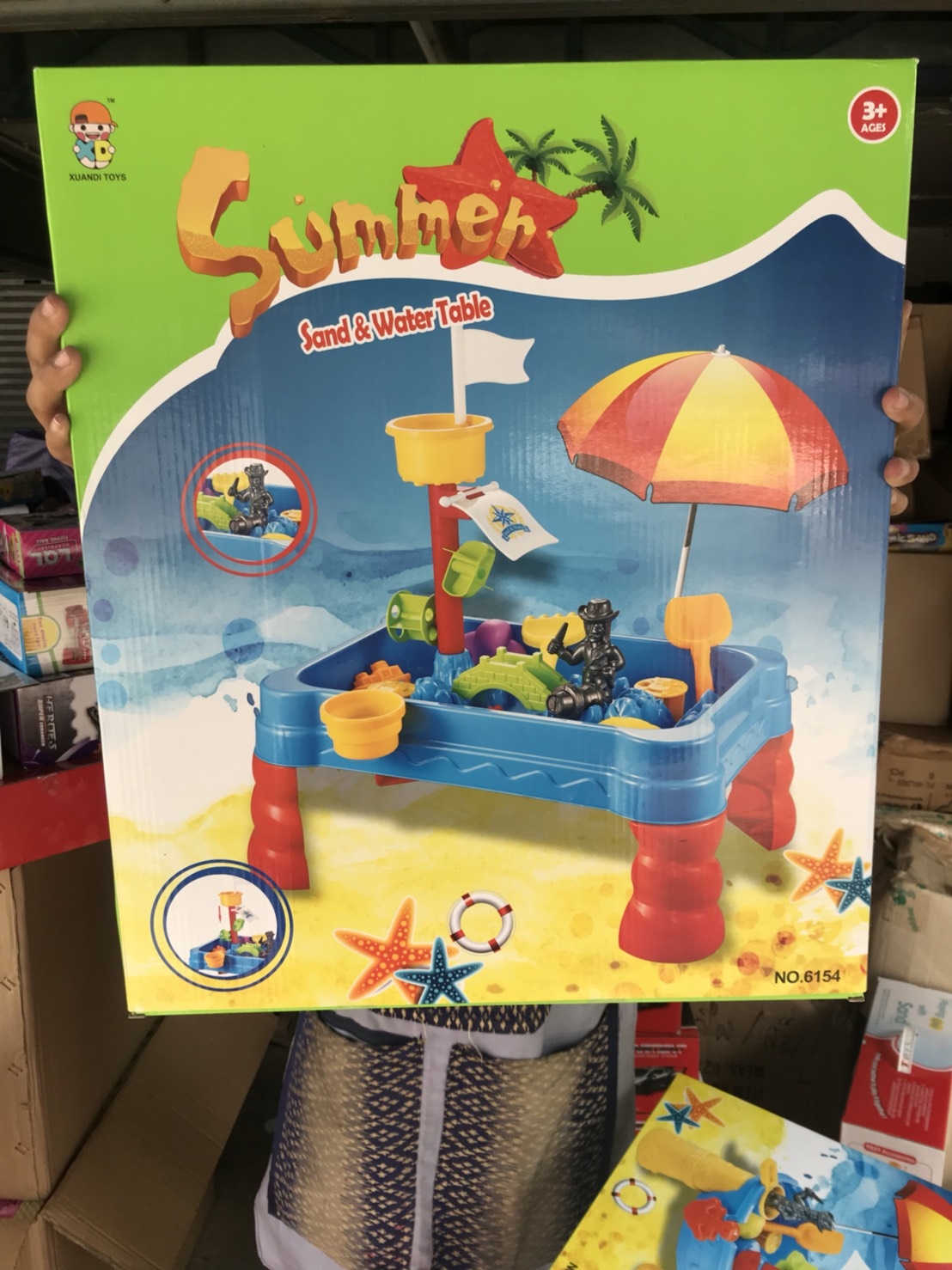 fujitoys.shop พร้อมส่ง 6154 โต๊ะเล่นทราย กล่องละ