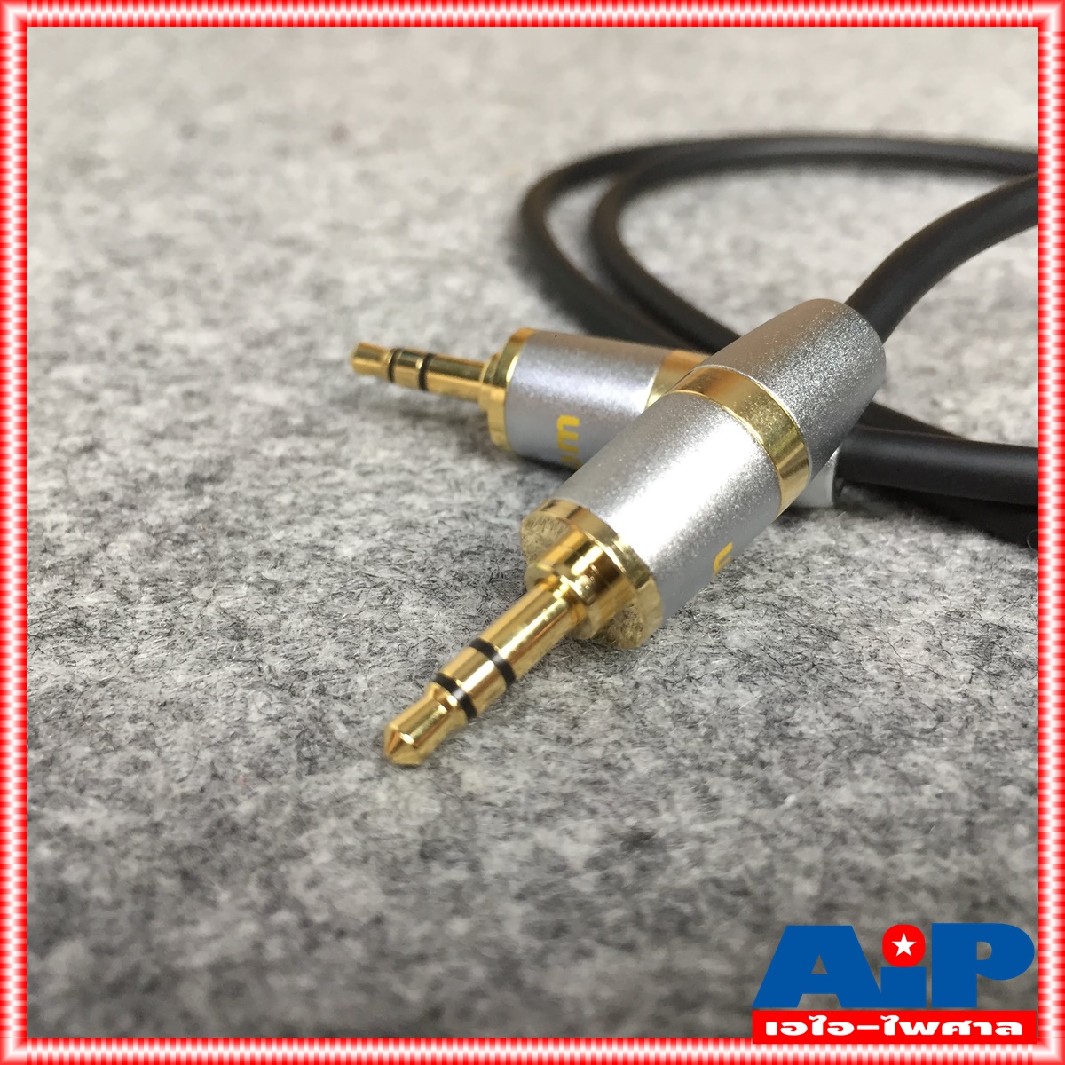 1เมตร DYNACOM J049 สาย TR-ST หัวท้าย GS005 สาย สัญญาณ เสียง สายสัญญาณ TR-STหัวท้าย ไดน่าคอม เอไอ-ไพศาล