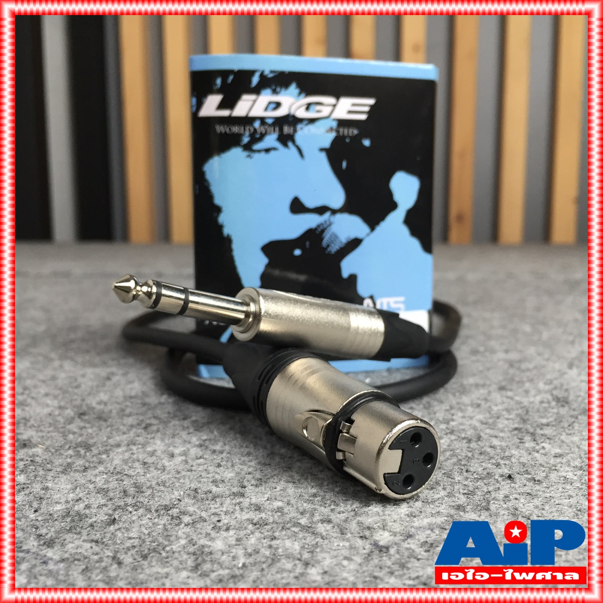 1เมตร LIDGE YM381B สาย XLR เมีย PHONE ST สายสัญญาณ สัญญาณ เสียง สายแจ็ค YM381 B YM-381 YM 381 B เอไอ-ไพศาล