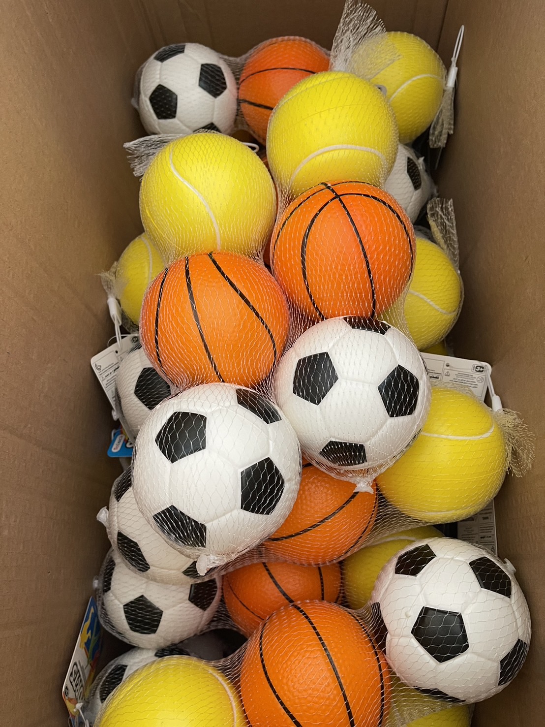118-2 ของเล่นลูกบอลเด็ก บอล 3 ลูก ถุงตาข่าย ปลีกถุงละ