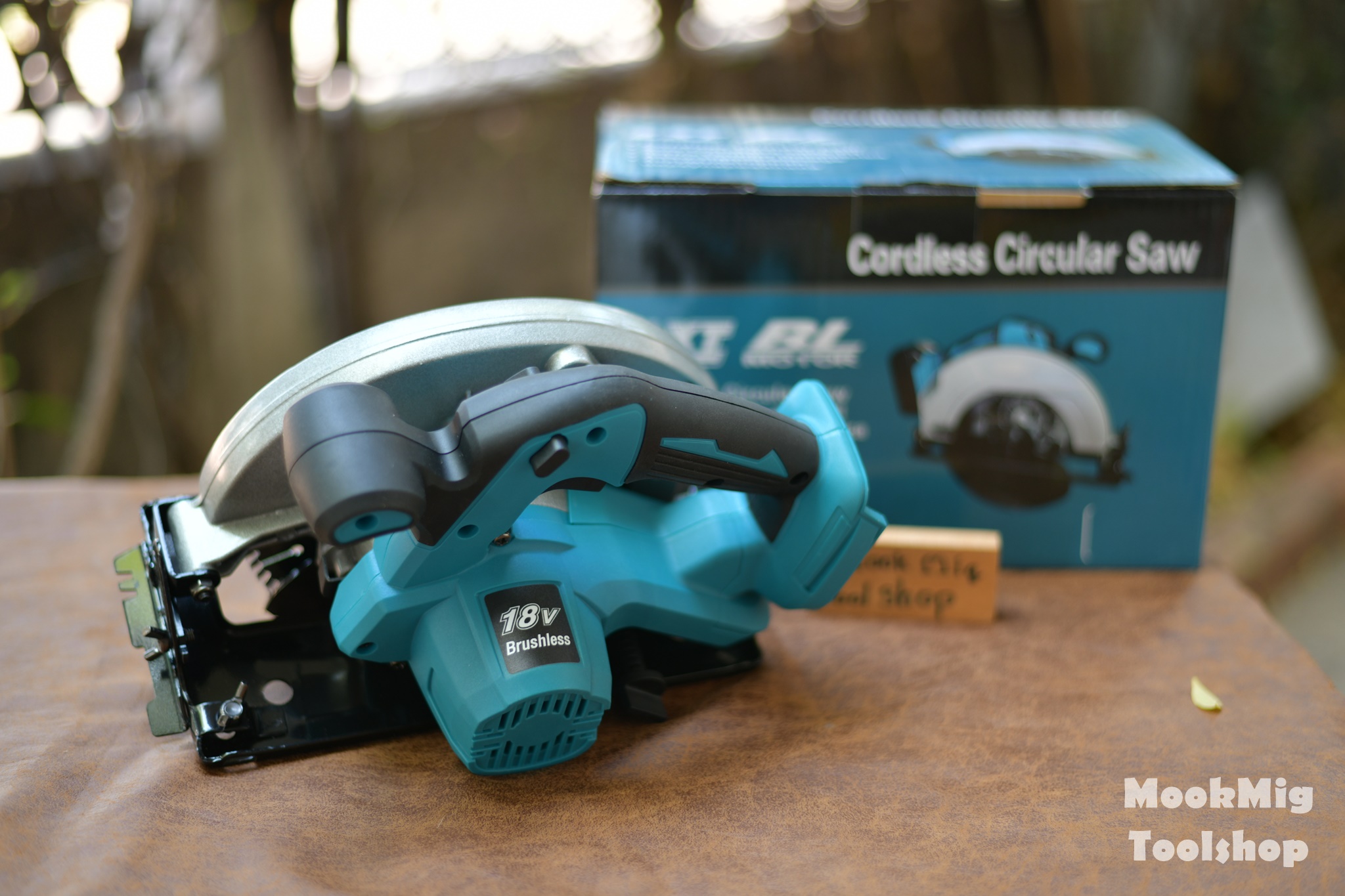 เลื่อยวงเดือน 18V 7" Brushless Motor ไร้แปลงถ่าน ใช้รวมกับแบตจีนทรงมากีต้า ได้เลย แถมใบเลื่อย ไม่รวมแบต