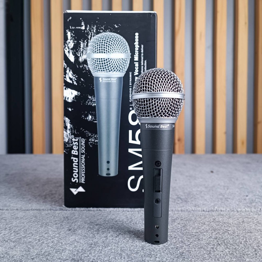Soundbest SM-58S ไมค์สาย ไมโครโฟนไดนามิค ไมโครโฟน ไมค์ Microphone Sound best SM 58 SM58 SM58S เอไอ-ไพศาล