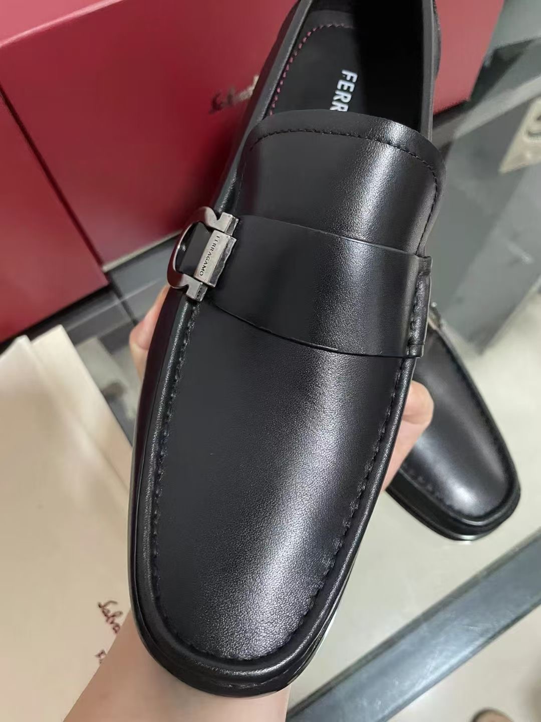 **do** รองเท้า SF gancini shoes men หนังวัวนุ่มมาก น้ำหนักเบา ของผู้ชาย สินค้าใหม่ ของแท้