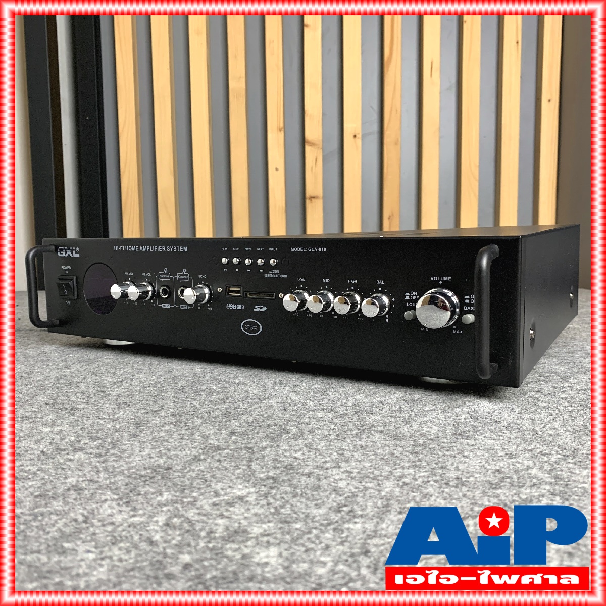 GXL GLA-810 แอมป์ บูลทูธ แอมป์ขยายเสียง ใช้ได้ทั้งไฟบ้าน / ไฟรถ DC12V แอมป์ แอมป์เครื่องเสียง เครื่องขยายเสียง GLA810 GLA 810 เอไอ-ไพศาล