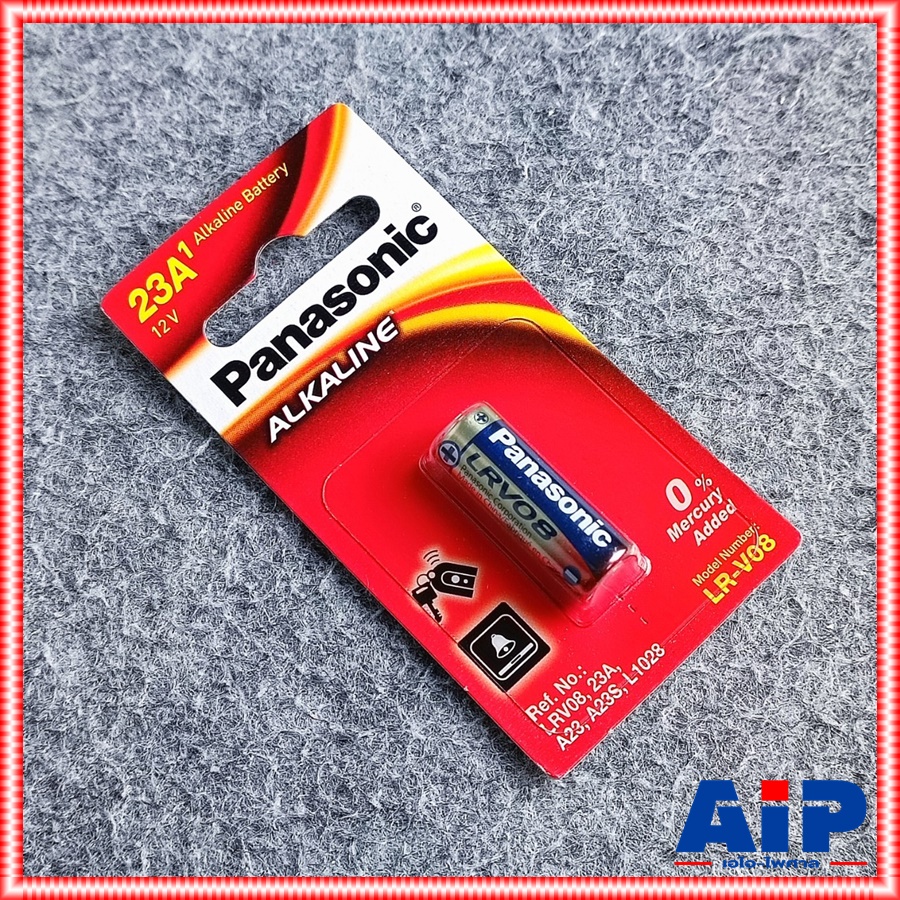 1ก้อน PANASONIC LR-V08 ถ่าน23A ถ่านเบอร์23 ถ่าน battery ถ่านรีโมท23A ถ่าน12V ถ่านอัลคาไลน์23A เอไอ-ไพศาล +++