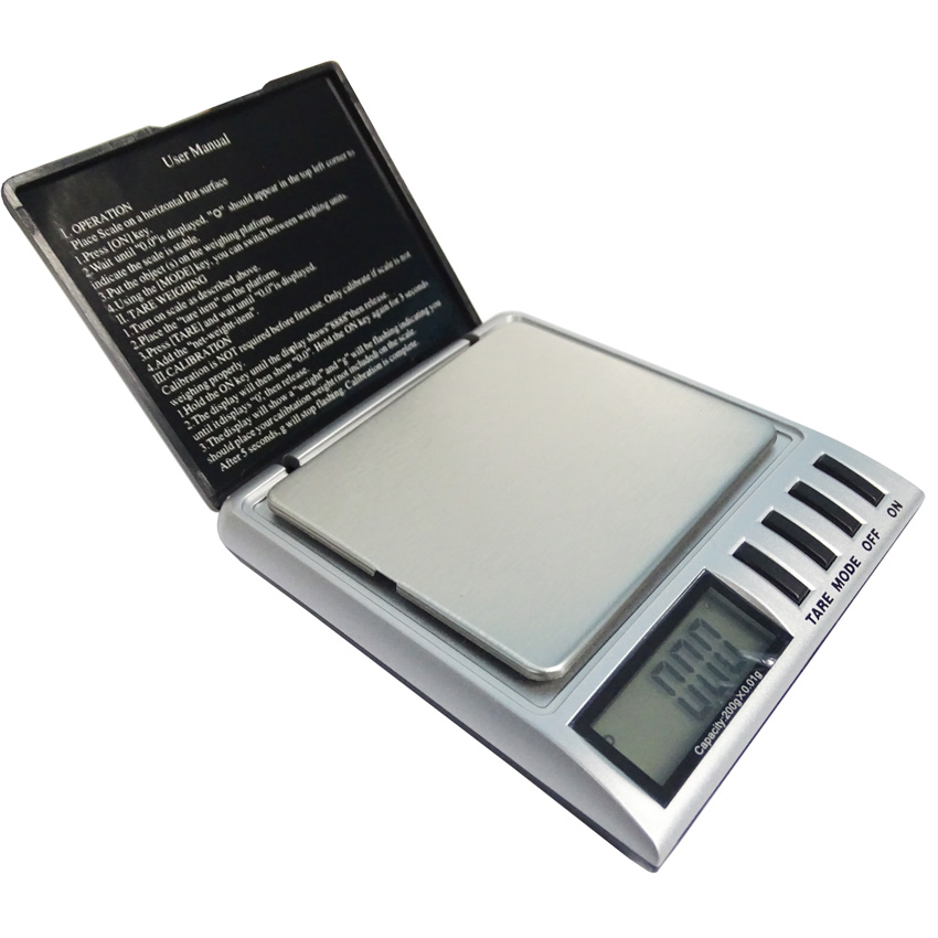เครื่องชั่งดิจิตอล รุ่น DS-04 ชั่งสูงสุด200g/0.01g ชั้งทอง เครื่องเงิน ทองเหลทอง เม็ดพลาสติกและแผงวงจรต่างๆ