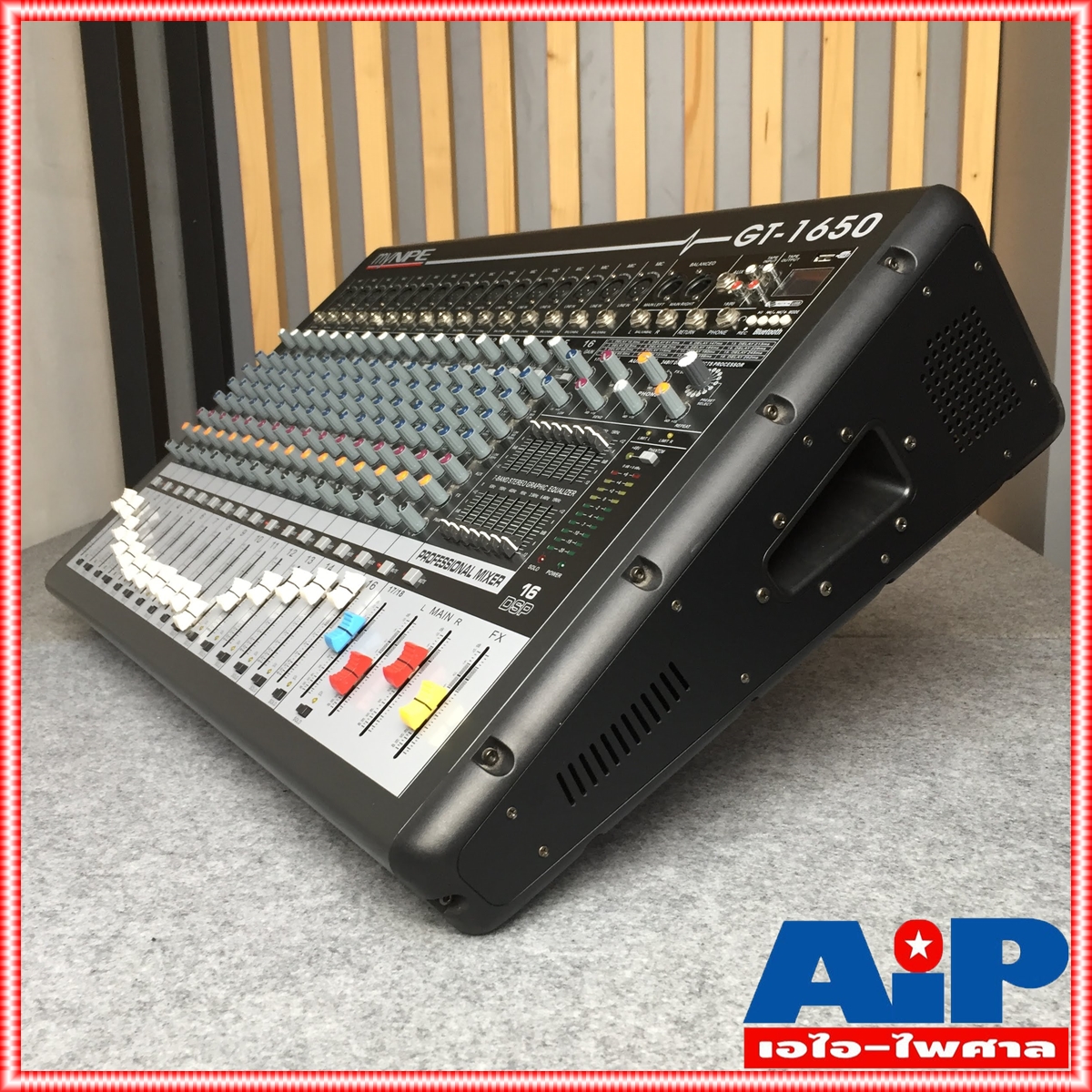 MYNPE GT-1650 POWER MIXER16mono 500W มิกเซอร์ GT1650 POWERMIX เพาเวอร์มิกซ์ มิกซ์ เครื่องเสียง เครื่องปรับแต่งเสียง เอไอ-ไพศาล