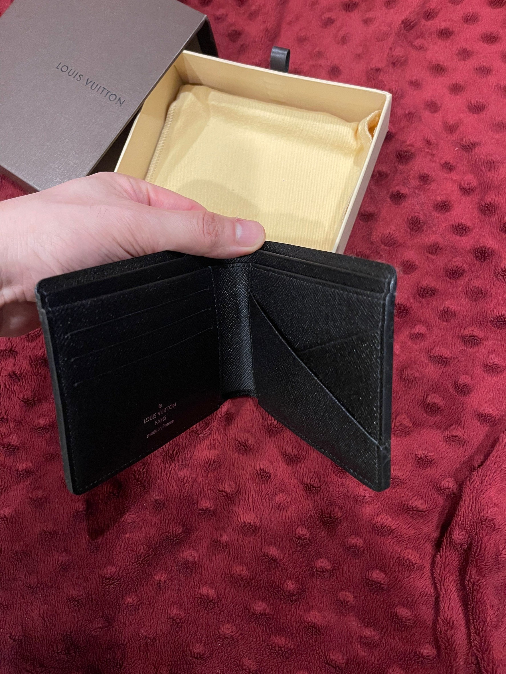 กระเป่าสตางค์ Louis Vuitton Damier Graphite Multiple ตารางสีดำ ของใหม่ NEW