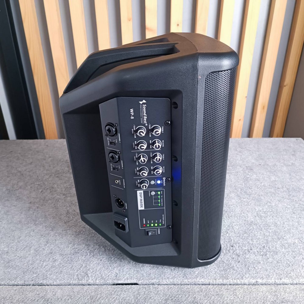 SOUNDBEST WP-8 ลำโพง 8นิ้ว พร้อม ไมค์ลอย 1ตัว ลำโพงพกพา 8 นิ้ว แอมป์ในตัว 500 วัตต์ SOUND BEST WP8 WP8 เอไอ-ไพศาล