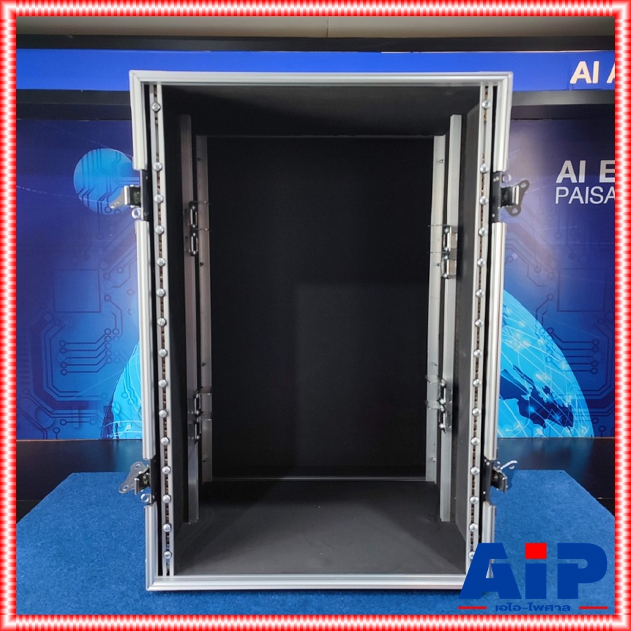 COMPACT SD-16U สีดำ RACK ลึก16นิ้ว กล่องแร็คใส่อุปกรณ์เครื่องเสียง หุ้มหนัง สีดำ แข็งแรง ทนทาน คอมแพ็ค SD 16 U SD16U เอไอ-ไพศาล