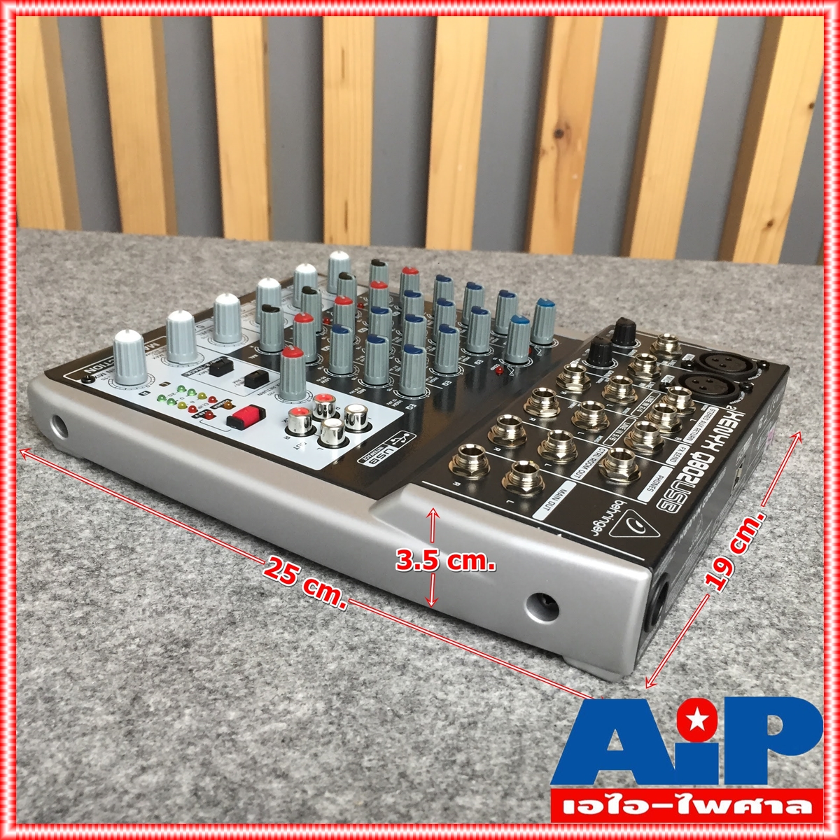 BEHRINGER XENYX Q802 USB mixer XENYX-Q802USB (มิกเซอร์ Q 802 USB ขนาด 8 Input พร้อม USB/Audio Interface) เอไอ-ไพศาล +++