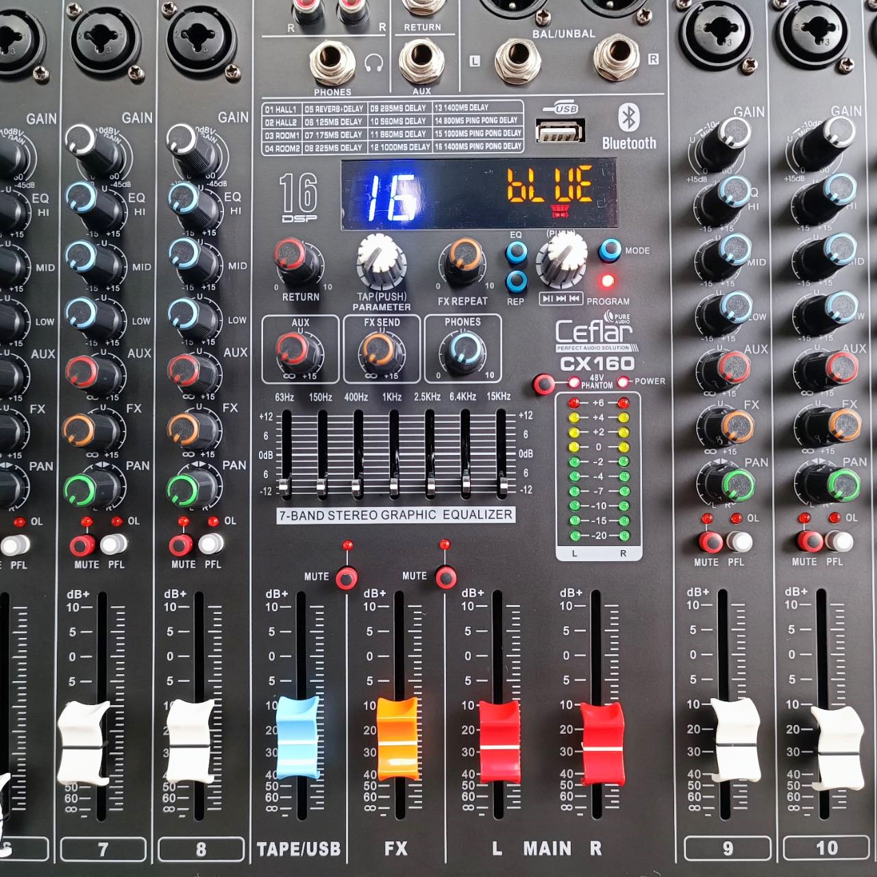 Ceflar CX-160 MIXER มิกซ์เซอร์ บูลทูธ 16 CH เครื่องปรับแต่งเสียง มิกเซอร์อนาล็อก CX 160 CX160 เอไอ-ไพศาล