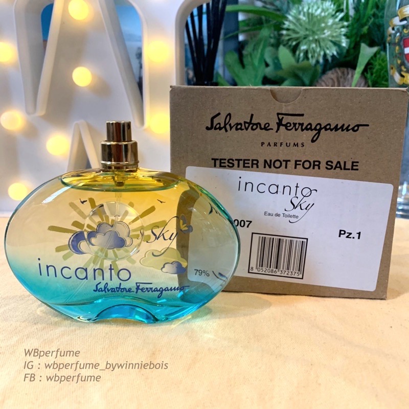 น้ำหอมแท้100% Salvatore ferragamo Incanto Sky EDT 100ml TESTER