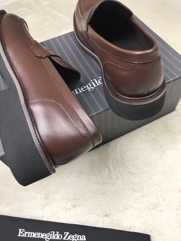 **do** รองเท้าหนัง Zegna Siena Flex Shoes ของผู้ชาย สินค้าใหม่ ของแท้
