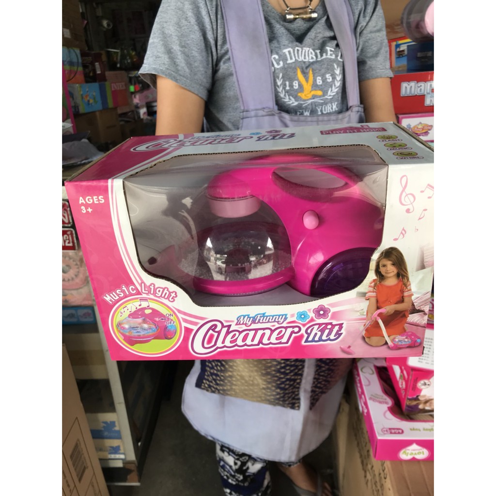 018-20 ของเล่นเด็กเครื่องดูดฝุ่นของเล่นใส่ถ่าน (กล่องไม่สวย)