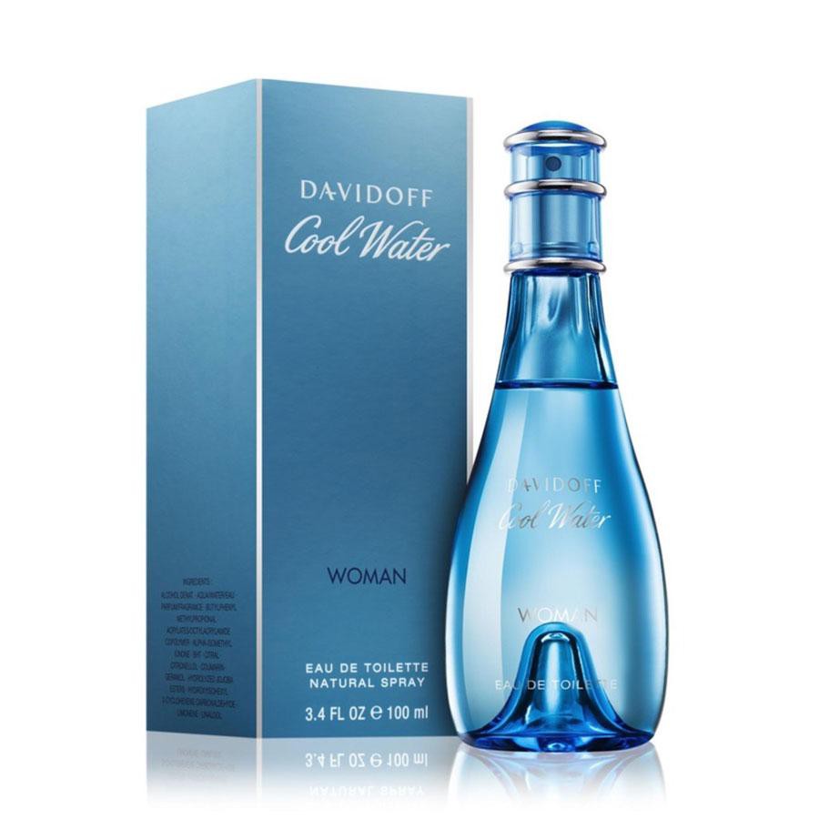 น้ำหอมแท้100% DAVIDOFF Cool Water Woman Eau de Toilette ปริมาณ 100 มล.