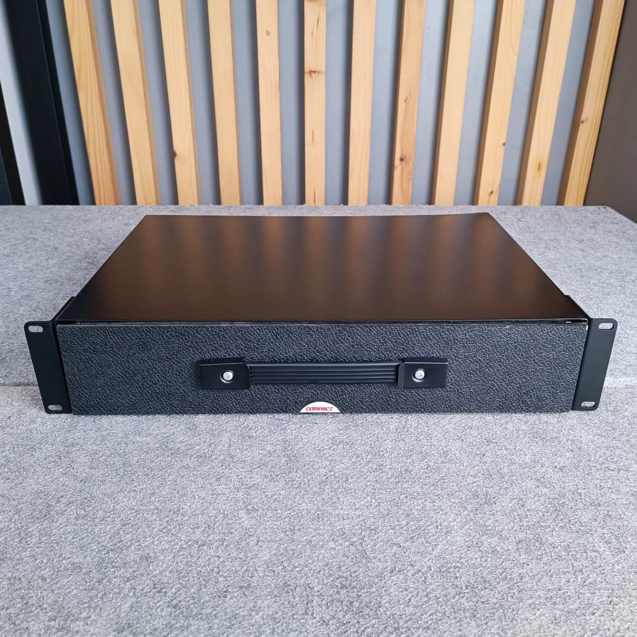 COMPACT DR212 ลิ้นชักRACK 2U 12นิ้ว+โฟม (มุมยุบ+รอยถลอก) RACK สำหรับเก็บไมค์หรืออุปกรณ์ต่างๆ ลิ้นชักRACK DR 212 เอไอ-ไพศาล