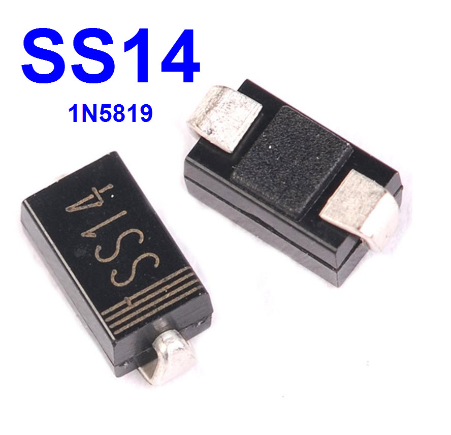 SS14 (SMA) 1N5819 SCHOTTKY BARRIER DIODE 40V/1A